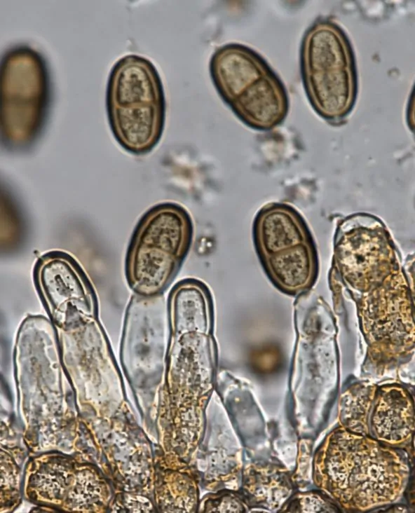 Célula conidiógena de Coniothyrium palmarum